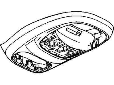 GM 89022830 Console,Roof (Bezel W/Microphone Rtnr, W/Screw) *Cashmere