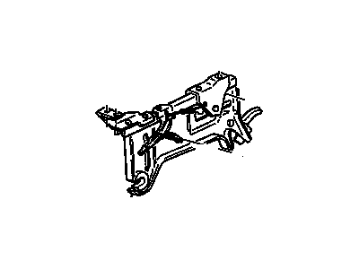 GM 15035392 Riser Assembly, Rear Seat (W/ Adjuster) *Pewter)(Pain