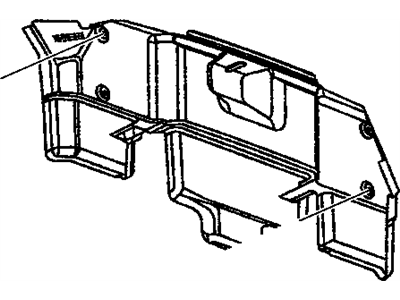 GM 10439073 Trim Assembly, Rear Compartment Rear Panel *Red