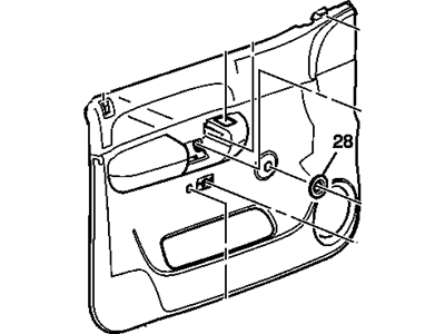 GM 22818466 Panel Assembly, Front Side Door Trim *Light Ttnum