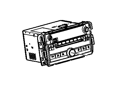 GM 20968153 Radio Assembly, Amplitude Modulation/Frequency Modulation Stereo & Clock & Audio Disc