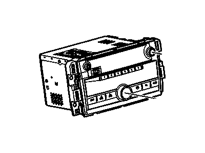 GM 25942014 Radio Assembly, Amplitude Modulation/Frequency Modulation Stereo & Clock