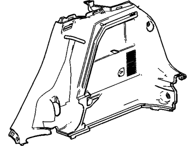 GM 95939090 Panel Assembly, Quarter Inner Trim Finish<Do Not Use Control*Black