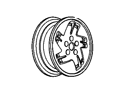 GM 12518357 Wheel Rim Unit, Aluminum