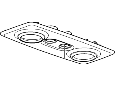 GM 25838968 Bezel Assembly, Roof Console Reading Lamp *Light Cashmere