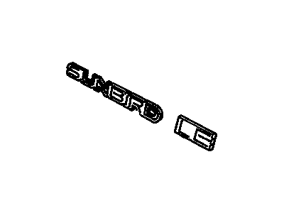 1992 Pontiac Sunbird Emblem - 22580252