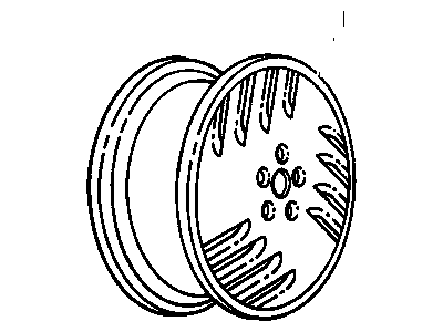 GM 22548159 Unit, Aluminum Wheel Rim *Unpainted*