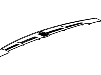 GM 25913318 Panel Assembly, Instrument Panel Upper Trim (W/ Windshield Defroster Nozzle G*Ebony