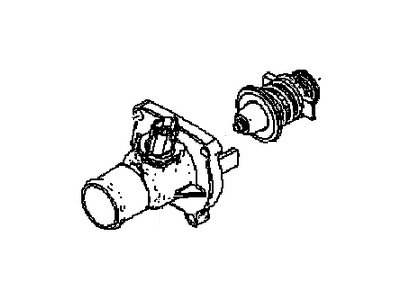 GM 96984104 Thermostat,Engine Coolant(W/Water Outlet)