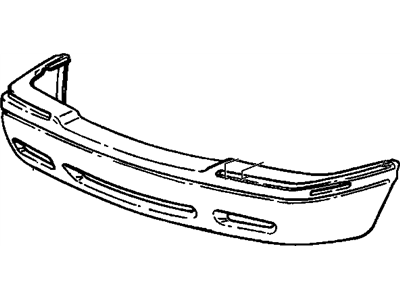 GM 25682385 Bumper Fascia, Front