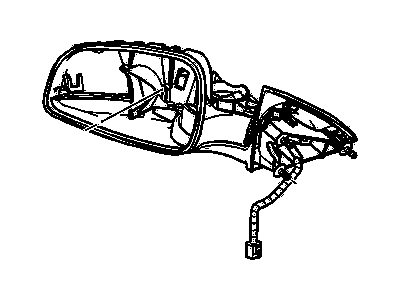 GM 20902693 Mirror Assembly, Outside Rear View *Service Primer