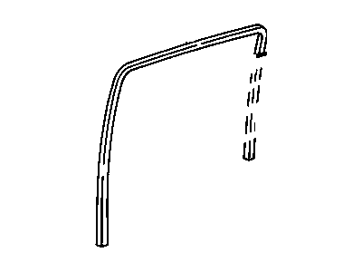 GM 15018503 Weatherstrip Assembly, Rear Side Door Window <Use 1C5K