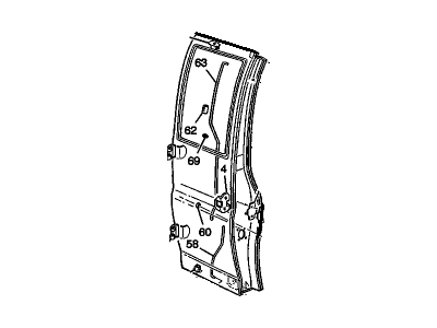 GM 89025523 Door Asm,Rear Side