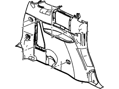 GM 10324715 Panel Assembly, Body Side Trim *Oak