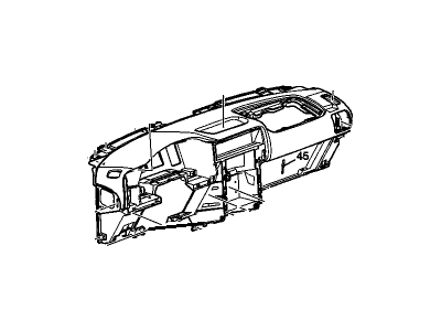 88891176 GM Panel Asm,Instrument *Neutral Illustration 1 of 1