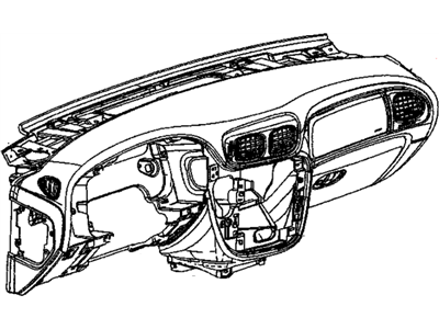 GM 15197397 Panel Assembly, Instrument *Oak