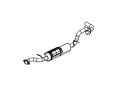 GM 25862736 Muffler Assembly, Exhaust (W/ Exhaust Pipe & Tail Pipe)