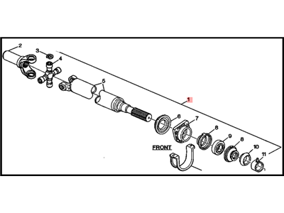 GM 12361505 Front Propeller Shaft Assembly