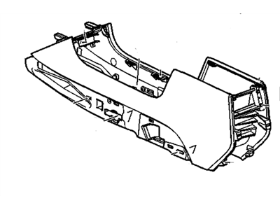 GM 20782646 Console Assembly, Front Floor *Titanium