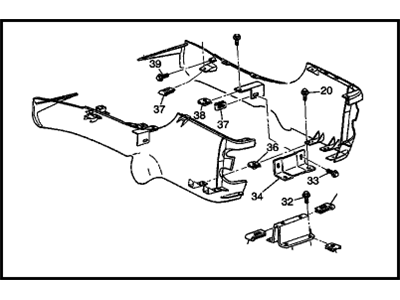 GM 10314063 Console Assembly, Front Floor Lower *Pewter R