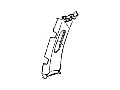 GM 15853987 Molding Assembly, Center Pillar Upper Garnish *Gran L Cshmr