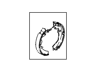 1992 Chevrolet Storm Parking Brake Shoe - 97011437