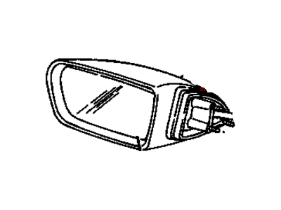 1991 Chevrolet Corsica Side View Mirrors - 12502083