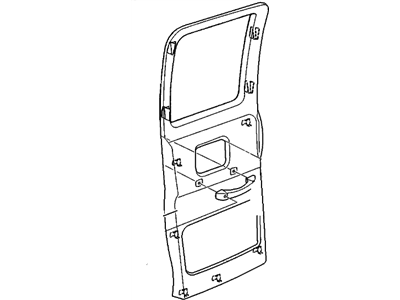 15052685 GM Panel Assembly, Intermediate Side Door Trim *Tm1030 Illustration 1 of 1