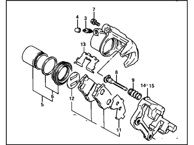 1997 Pontiac Sunrunner Brake Calipers - 30019522