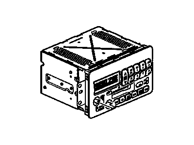 GM 10318433 Radio Assembly, Amplitude Modulation/Frequency Modulation Stereo & Clock & Tape Player