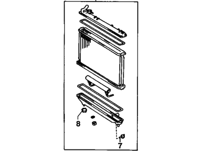 Chevrolet Prizm Radiator - 52467287