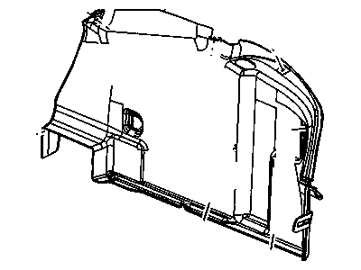 GM 13271716 Panel,Rear Compartment Side Trim