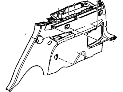 GM 25926988 Panel Assembly, Body Side Lower Trim *Gray