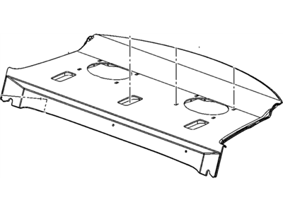 GM 22834299 Trim Assembly, Rear Window Panel *Neutral