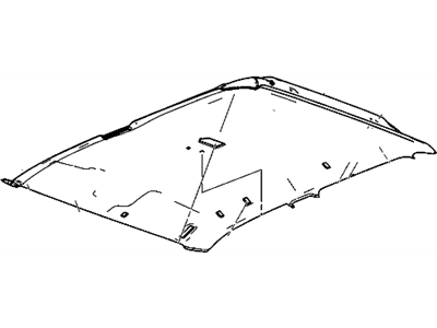 GM 20877298 Panel Assembly, Headlining Trim *Light Opel Gray