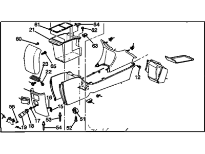 GM 89039663 Console Asm,Front Floor *Neutral