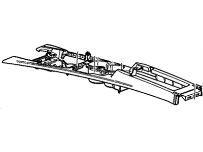 GM 20903165 Plate Assembly, Front Floor Console Accessory Trim *Titanium