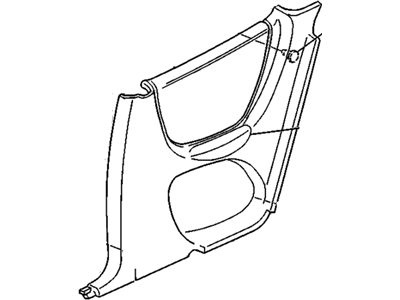 GM 10291995 TRIM, Rear Quarter Trim