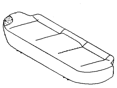 GM 96495344 Cushion,Rear Seat