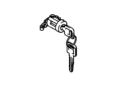 1989 Chevrolet Sprint Door Lock Cylinder - 96065486
