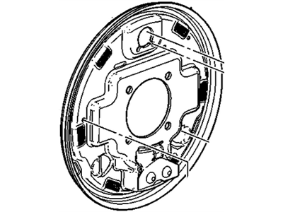 GM 15911567 Plate Assembly, Rear Brake Backing