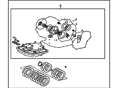 2005 Pontiac Vibe Automatic Transmission Overhaul Kit - 88974267