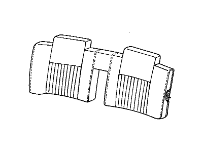 GM 17919480 Cover Assembly, Rear Seat Back *Beige