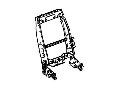 89044331 GM Passenger Seat Back Cushion Frame Assembly Illustration 1 of 1