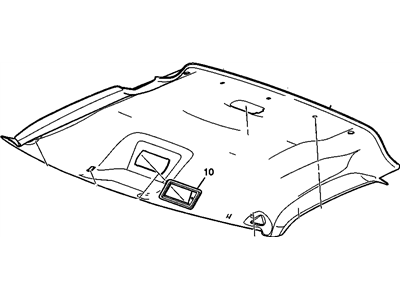 GM 22900577 Module Assembly, Front Headlining Trim <See Guide Conta*Shale