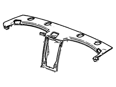 GM 15269316 Trim Assembly, Rear Window Panel *Ebony/Lcshmr