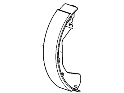 2014 Chevrolet Sonic Parking Brake Shoe - 42673417