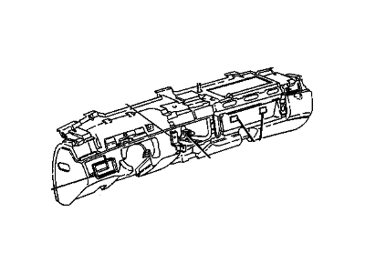 GM 25670402 BARRIER, Shroud and Dash and Vent Duct Panel