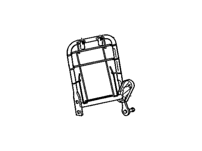 12549932 GM Frame,Passenger Seat Back <Use 1C7J*Beige Illustration 1 of 1