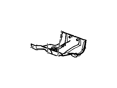 GM 25816485 Panel, Rear Seat Cushion Trim *Ebony